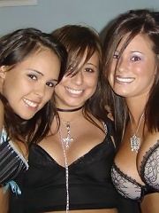 Beautiful natural teens being so cute while partying